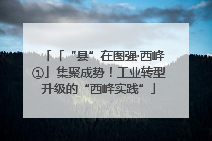 「“县”在图强·西峰①」集聚成势！工业转型升级的“西峰实践”