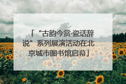 “古韵今赏·瓷话辞说”系列展演活动在北京城市图书馆启幕