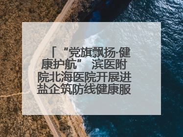“党旗飘扬·健康护航” 滨医附院北海医院开展进盐企筑防线健康服务行动