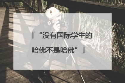 “没有国际学生的哈佛不是哈佛”