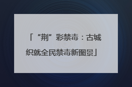 “荆”彩禁毒：古城织就全民禁毒新图景