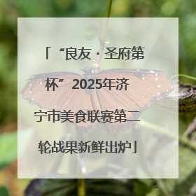 “良友・圣府第杯”2025年济宁市美食联赛第二轮战果新鲜出炉