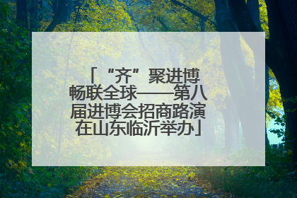 “齐”聚进博 畅联全球——第八届进博会招商路演在山东临沂举办