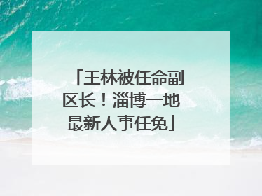 王林被任命副区长！淄博一地最新人事任免