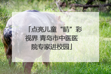 点亮儿童“睛”彩视界 青岛市中医医院专家进校园