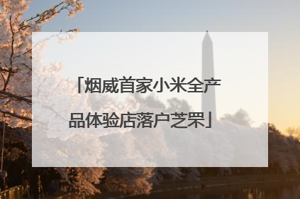 烟威首家小米全产品体验店落户芝罘