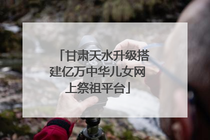 甘肃天水升级搭建亿万中华儿女网上祭祖平台