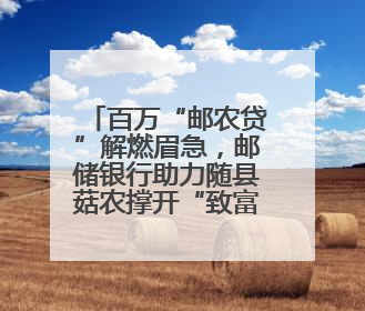 百万“邮农贷”解燃眉急，邮储银行助力随县菇农撑开“致富伞”