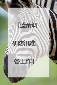 盛蕾调研防汛准备工作