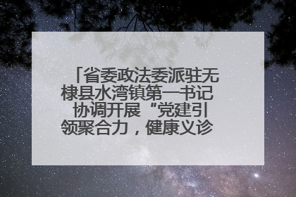 省委政法委派驻无棣县水湾镇第一书记 协调开展“党建引领聚合力，健康义诊惠乡亲”义诊活动