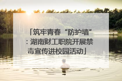 筑牢青春“防护墙”：湖南财工职院开展禁毒宣传进校园活动