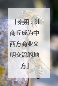 秦朔：让商丘成为中西方商业文明交流的地方