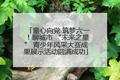 童心向党 筑梦六一！聊城市 “未来之星” 青少年风采大赛成果展示活动圆满成功