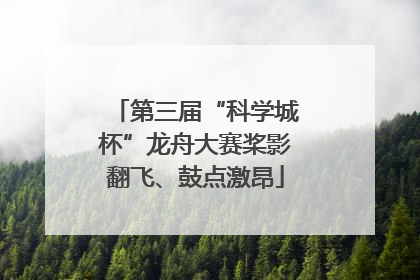 第三届“科学城杯”龙舟大赛桨影翻飞、鼓点激昂