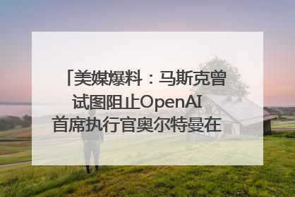 美媒爆料：马斯克曾试图阻止OpenAI首席执行官奥尔特曼在中东的AI交易