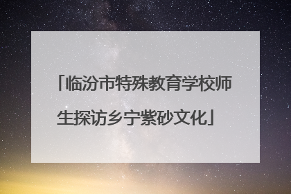 临汾市特殊教育学校师生探访乡宁紫砂文化