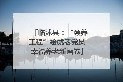 临沭县：“颐养工程”绘就老党员幸福养老新画卷