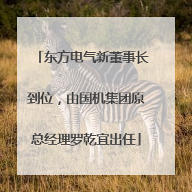东方电气新董事长到位，由国机集团原总经理罗乾宜出任
