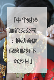 中华财险澜沧支公司：推动金融保险服务下沉乡村