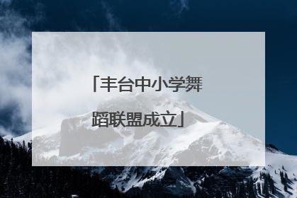 丰台中小学舞蹈联盟成立