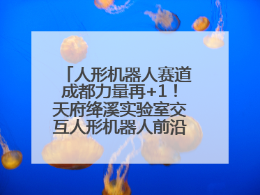 人形机器人赛道成都力量再+1！天府绛溪实验室交互人形机器人前沿研究中心成立