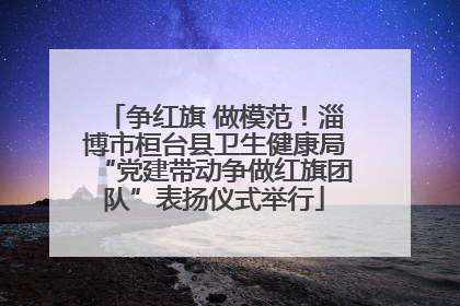争红旗 做模范！淄博市桓台县卫生健康局“党建带动争做红旗团队”表扬仪式举行
