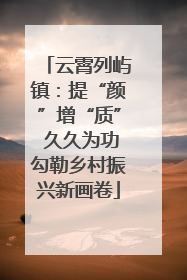 云霄列屿镇：提“颜”增“质” 久久为功勾勒乡村振兴新画卷