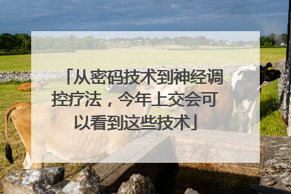 从密码技术到神经调控疗法，今年上交会可以看到这些技术