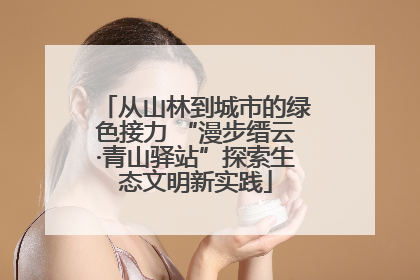 从山林到城市的绿色接力 “漫步缙云·青山驿站”探索生态文明新实践