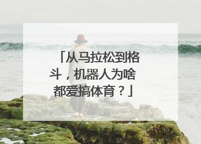 从马拉松到格斗，机器人为啥都爱搞体育？