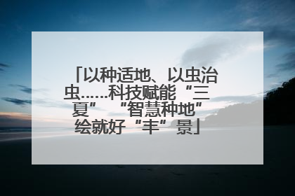 以种适地、以虫治虫……科技赋能“三夏” “智慧种地”绘就好“丰”景