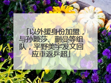 以外援身份加盟，与孙颖莎、蒯曼等组队，平野美宇发文回应重返乒超