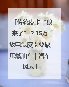 传统皮卡“狼来了”？15万级电混皮卡要碾压燃油车｜汽车风云