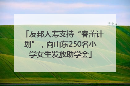 友邦人寿支持“春蕾计划”，向山东250名小学女生发放助学金