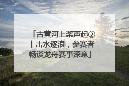 古黄河上桨声起②丨击水逐浪，参赛者畅谈龙舟赛事深意