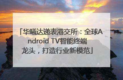 华曦达递表港交所：全球Android TV智能终端龙头，打造行业新模范