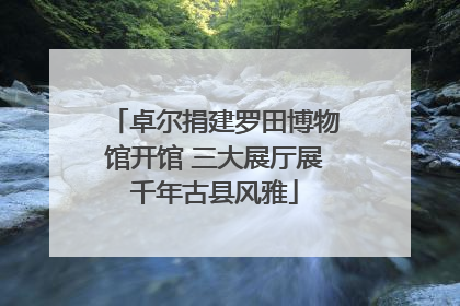 卓尔捐建罗田博物馆开馆 三大展厅展千年古县风雅