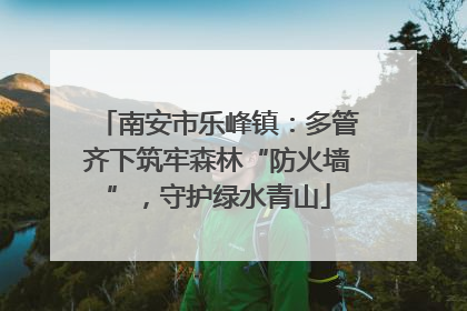 南安市乐峰镇：多管齐下筑牢森林“防火墙”，守护绿水青山