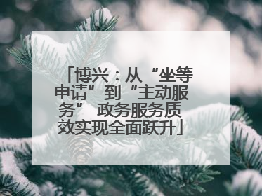 博兴：从“坐等申请”到“主动服务” 政务服务质效实现全面跃升