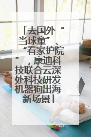 去国外“当球童”、“看家护院”，康迪科技联合云深处科技研发机器狗出海新场景