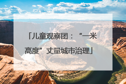 儿童观察团：“一米高度”丈量城市治理