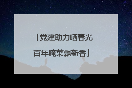 党建助力晒春光 百年腌菜飘新香