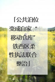 公共泊位变成自家“移动仓库” 铁西区柔性执法联合整治