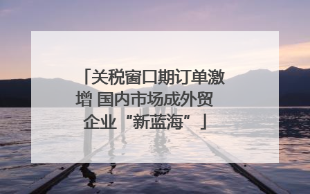 关税窗口期订单激增 国内市场成外贸企业“新蓝海”