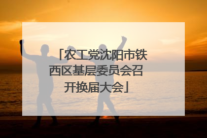 农工党沈阳市铁西区基层委员会召开换届大会