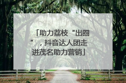 助力荔枝“出圈”，抖音达人团走进茂名助力营销