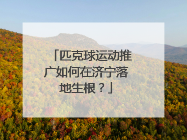 匹克球运动推广如何在济宁落地生根？