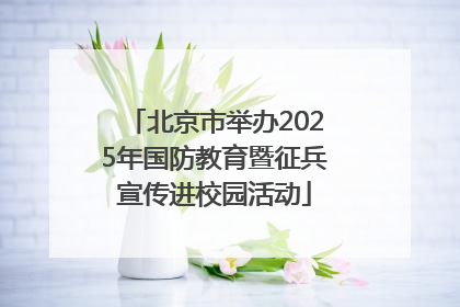 北京市举办2025年国防教育暨征兵宣传进校园活动