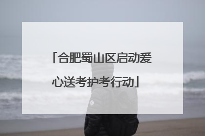 合肥蜀山区启动爱心送考护考行动
