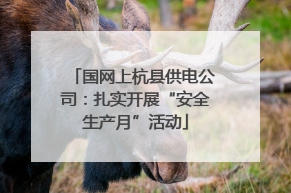 国网上杭县供电公司：扎实开展“安全生产月”活动